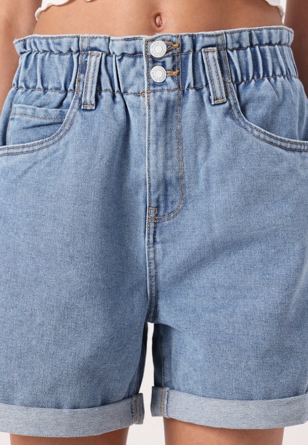 VMLYRA PAPERBAG - Denim shorts3