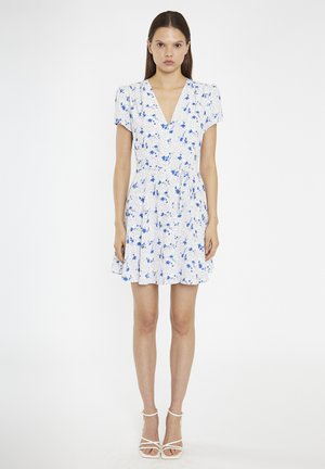 DAISY TIE WAIST  - Vestido informal - blue dot vintage floral