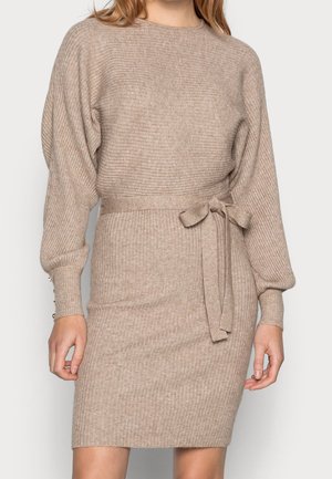 Strickkleid - beige