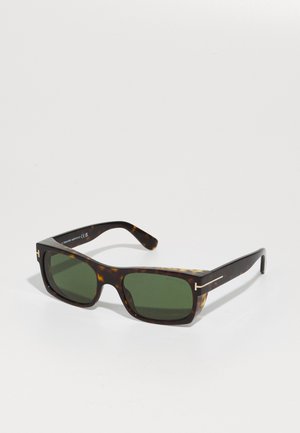 Tom Ford JUAN - Aurinkolasit - dark havana/green