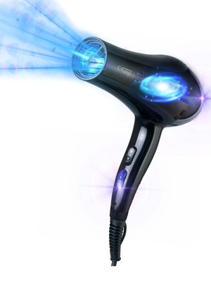 Italian Design HAIR DRYER INNOVATION 2200W HIGH TECH BLUE IONS - Sèche-cheveux - black