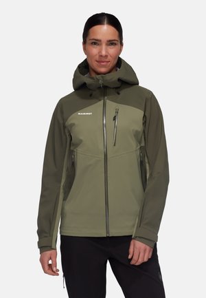 Mammut GUIDE HOODED - Hardshell jacket - marsh dark marsh