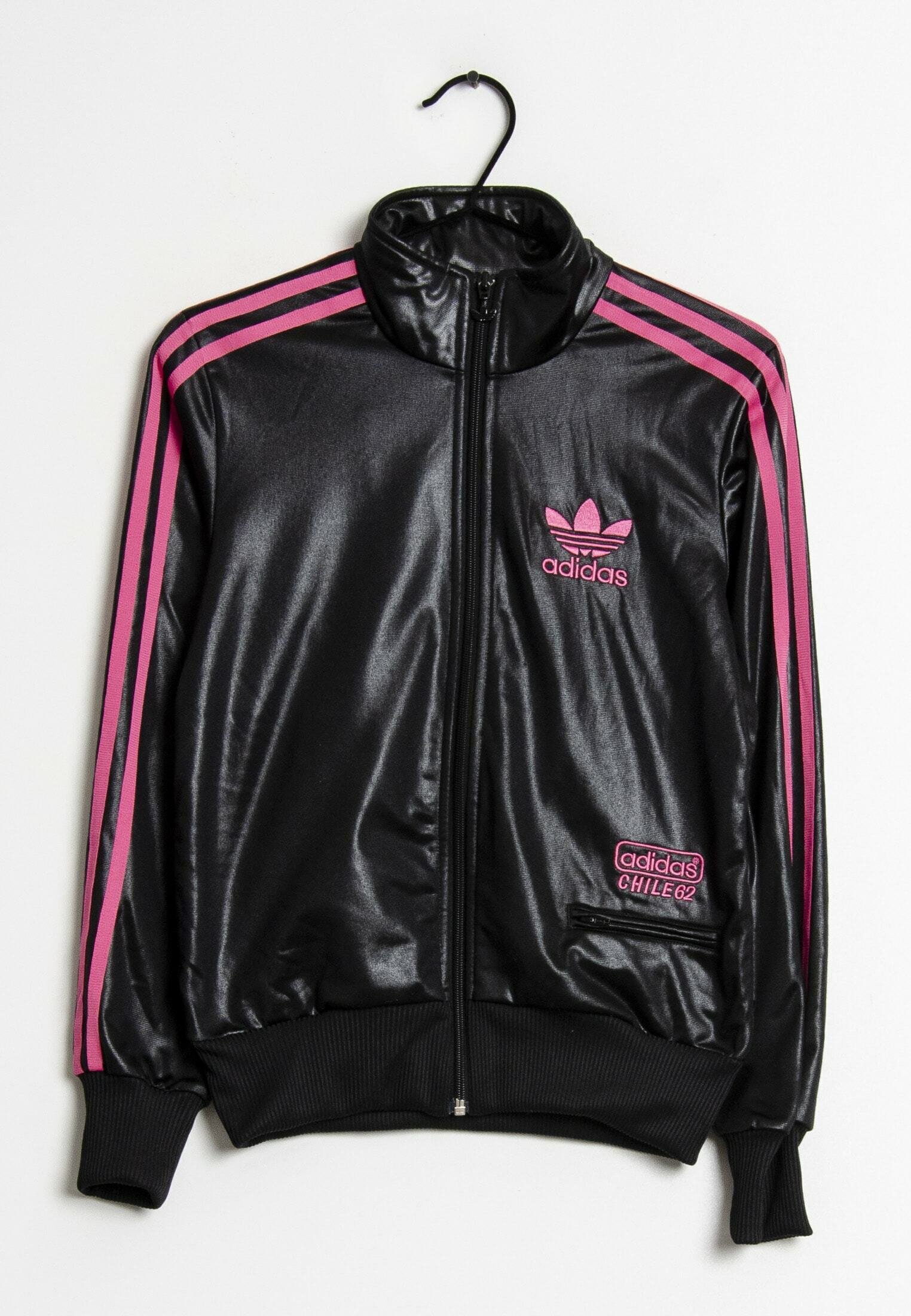 adidas Originals Imitatieleren jas - black/zwart - (Pre-owned) - Zalando.be