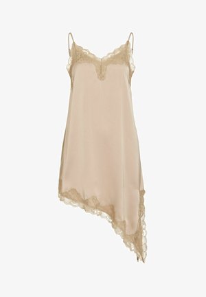 VILA, MINIKLEID VILACEY SPITZEN - Jurk - cement