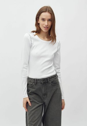 Top s dlhým rukávom - white
