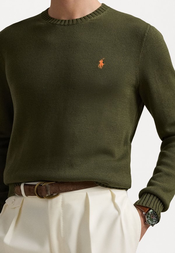 COTTON CREWNECK SWEATER - Jumper - new olive2