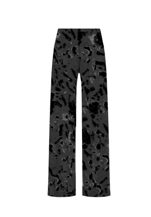 Deha, STRAIGHT PRINTED STRETCH MICROFIBER LEGGINGS - LEGGINGS - Pantaloni - black