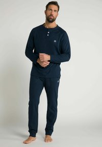 JP1880 HENLEY LANGARM SET - Pyjama - dark blue