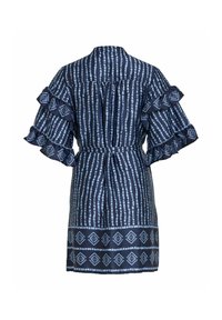 VILA KURZ KURZARM - Marškininė suknelė - navy blazer