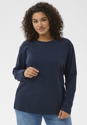 Langærmet T-shirt - dark blue
