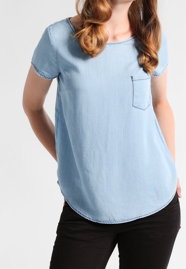 TOM TAILOR Blouse - light-blue denim