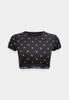 T-SHIRT BRALETTE - Πάνω μέρος πιτζάμας - black