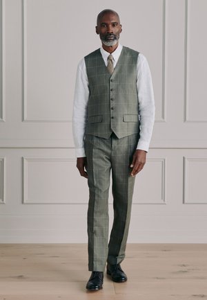 Next, REGULAR FIT - SIGNATURE MOONS BRITISH  - Jakkesæt veste - green