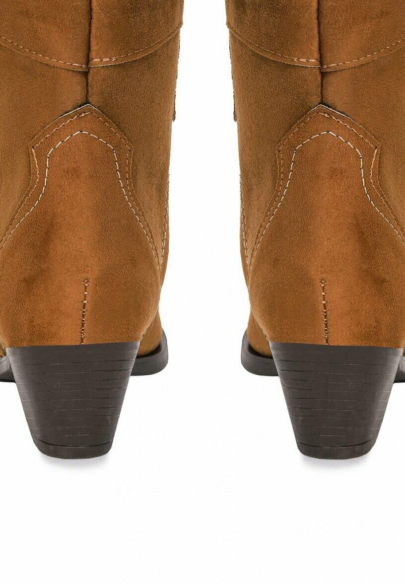 Botines negros de inspiración cowboy y tacón bajo para mujer JOENSSU