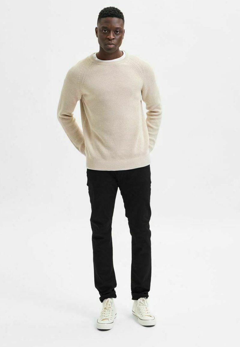Herren Strickjacken | Selected Homme STRUKTURIERT Strickpullover egret/weiß - ZP34634 Herren Strickjacken | Selected Homme STRUKTURIERT Strickpullover egret/weiß - ZP34634