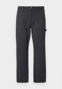 LOOSE DOUBLE KNEE  - Jean boyfriend - asphalt