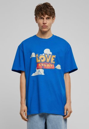 LOVE STORY HEAVY - Print T-shirt - blue