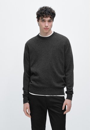 Massimo Dutti CREW NECK - Svetr - dark grey