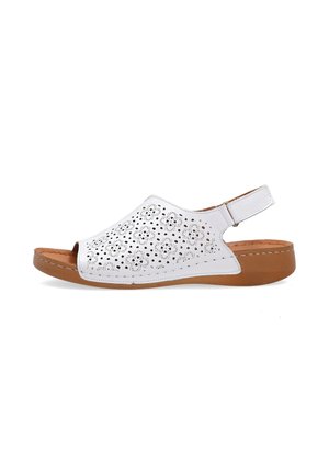 VENEZIA, SANDALS - Wedge sandals - white
