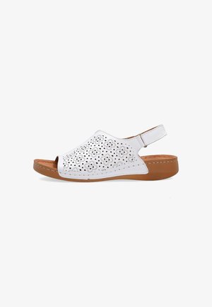 VENEZIA, SANDALS - Wedge sandals - white