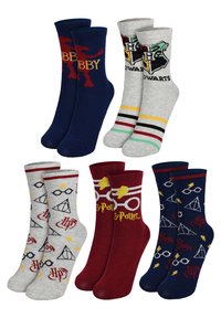 Harry Potter HARRY POTTER 5 PACK - Socken - grau blau rot