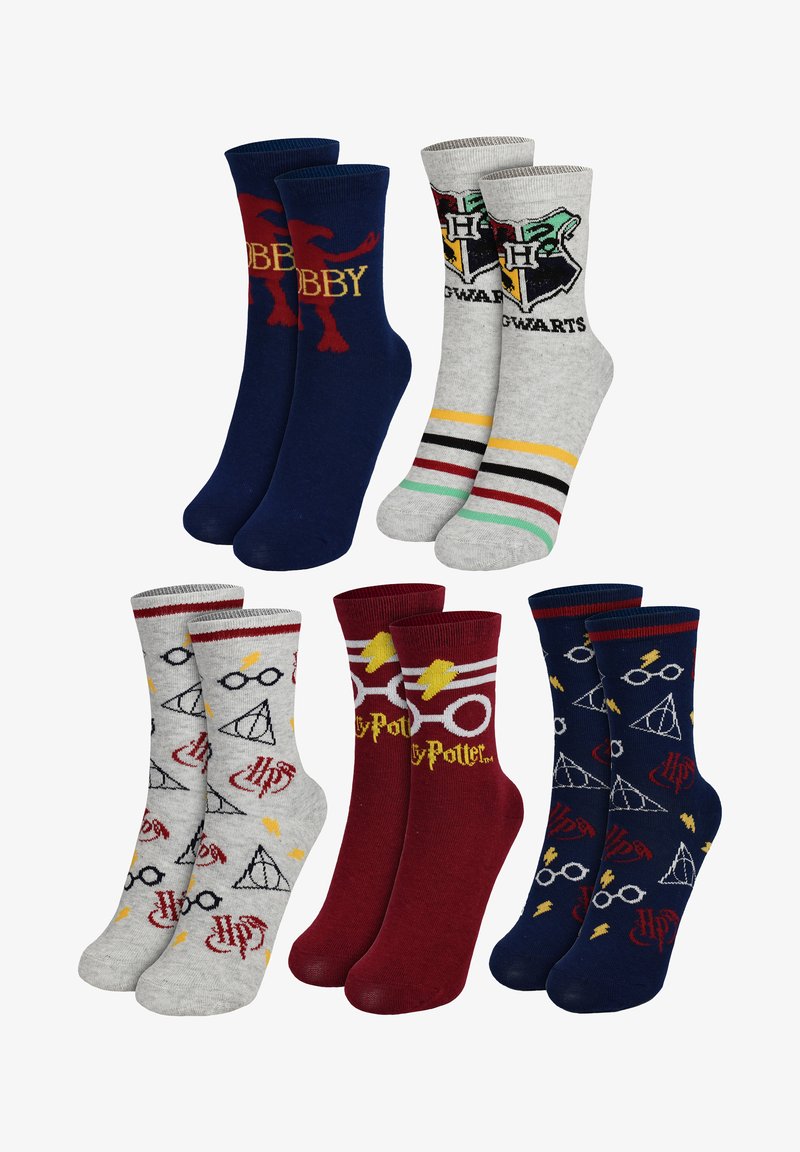 Harry Potter HARRY POTTER 5 PACK - Calze - grau blau rot