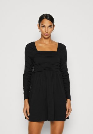 GAP RUCHED MINI - Φόρεμα από ζέρσεϊ - black