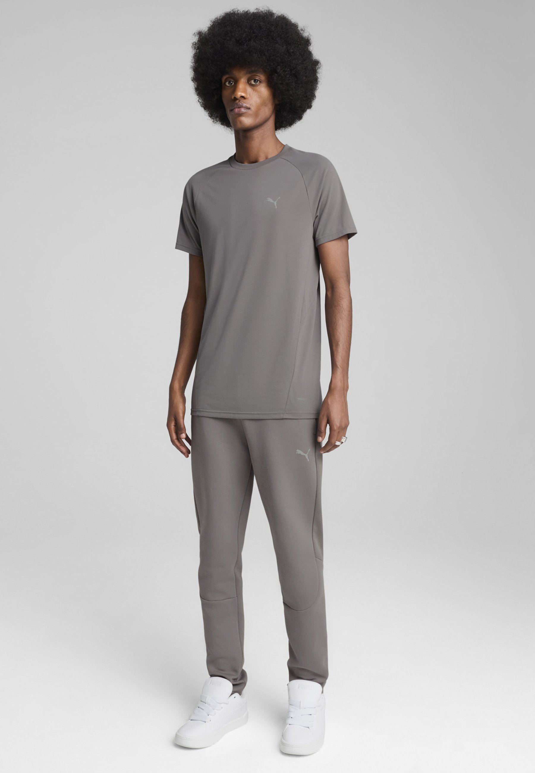 Puma EVOSTRIPE - Pantaloni sportivi - cast iron/grigio - Zalando