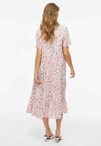 VILA MIDI KURZARM - Vestito casual - cloud dancer