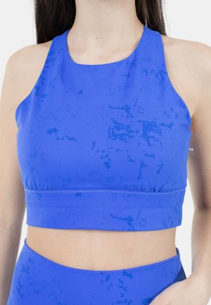 PRINTED - Medium support sports bra - navy