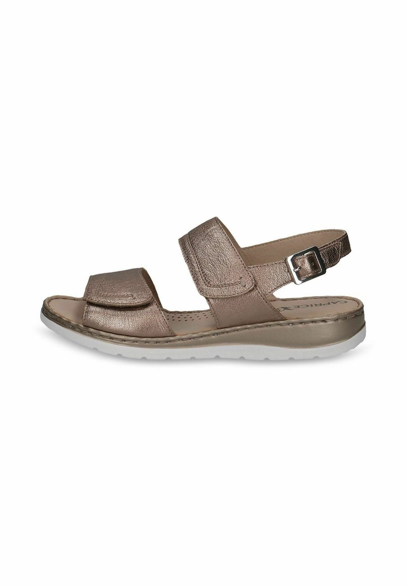 Caprice Kiilakorkosandaali - taupe metallic