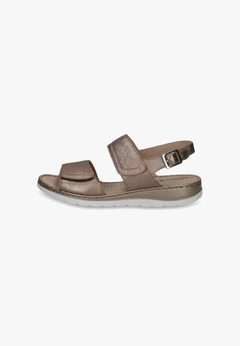 Caprice Kiilakorkosandaali - taupe metallic