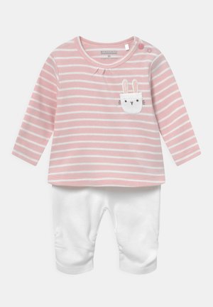 SET - Mikina - light pink/white