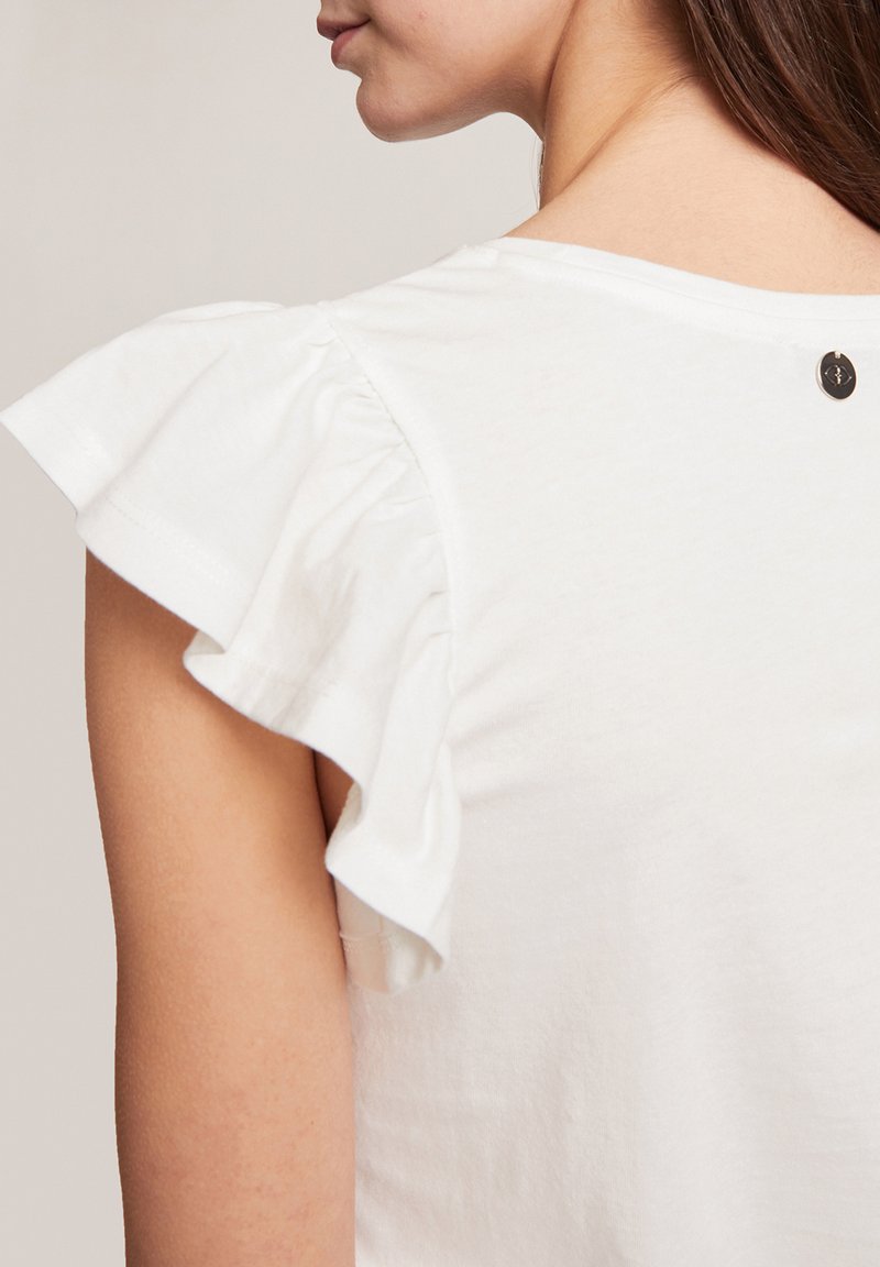 Damen Kleider | Motivi MIT SCHRIFTZUG UND FOLIENDRUCK T-Shirt print bianco/weiß - GJ08281 Damen Kleider | Motivi MIT SCHRIFTZUG UND FOLIENDRUCK T-Shirt print bianco/weiß - GJ08281