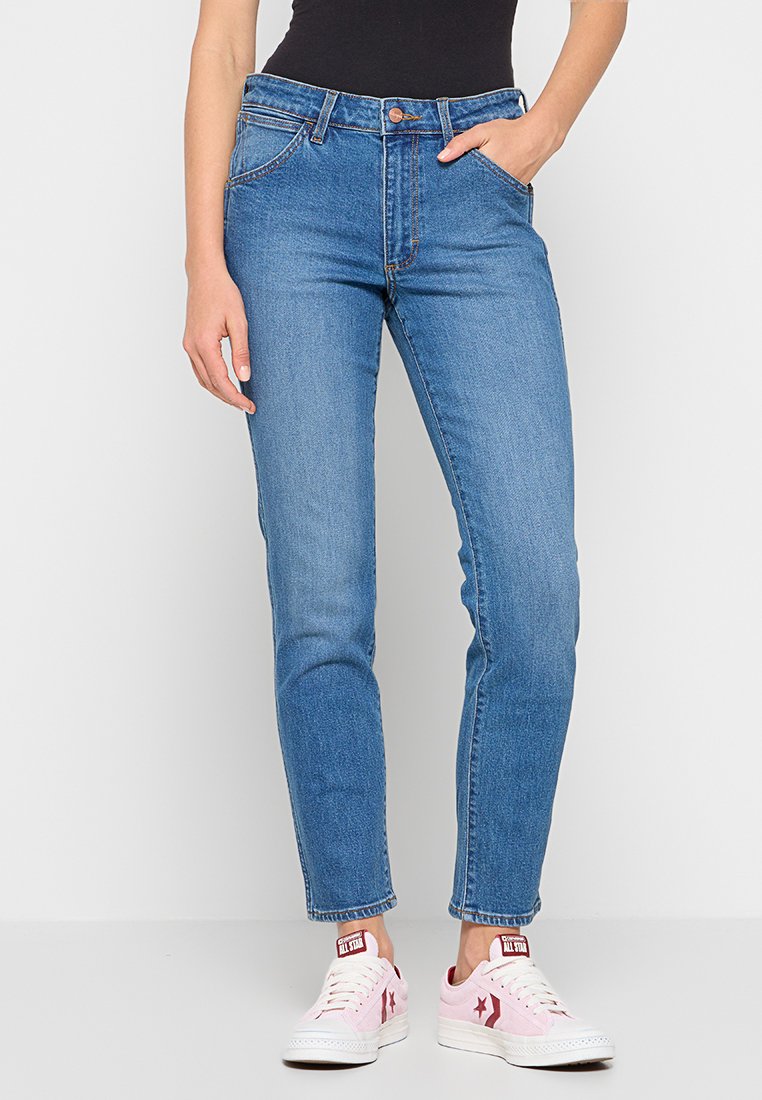 Wrangler Slim fit jeans blauw