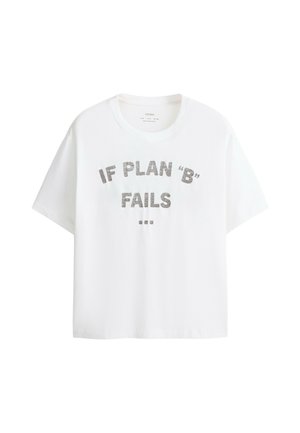 OYSHO, T-shirt imprimé - white