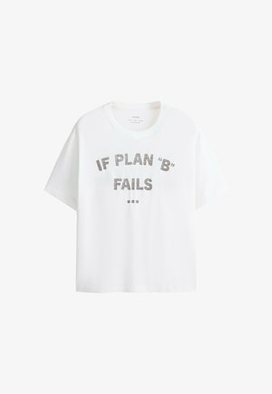 OYSHO, T-shirt imprimé - white