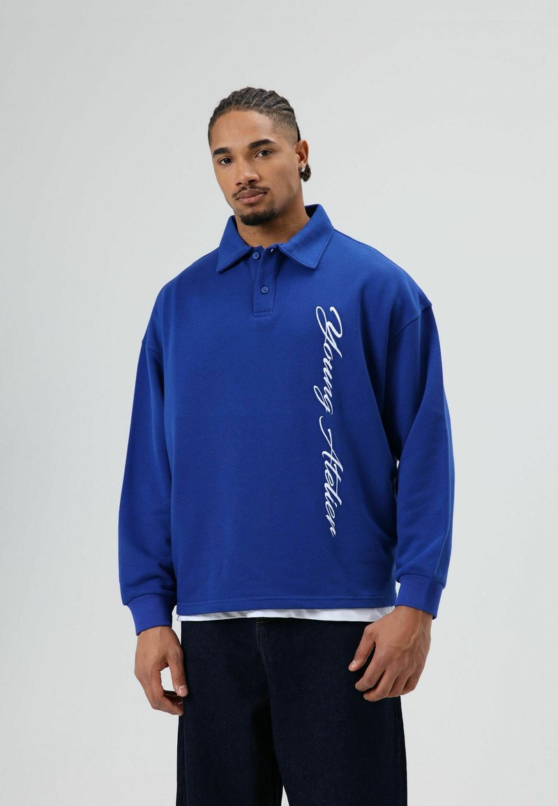 Lucy & Sam HALF BUTTON PLACKET - Poloshirt - sax/blau - Zalando