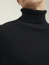 Jack & Jones JJEHILL ROLL NECK - Pulover - black