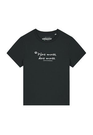 watapparel, WAS MUSS DAS MUSS - T-Shirt print - black