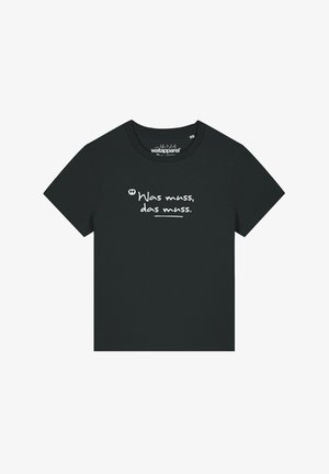 watapparel, WAS MUSS DAS MUSS - T-Shirt print - black