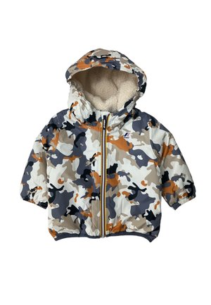 K-Way Giacca invernale - ecru camo boy avio