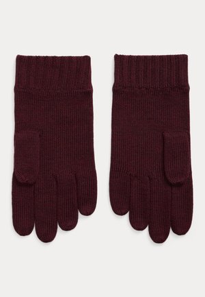 Polo Ralph Lauren SIGNATURE PONY WOOL GLOVES UNISEX - Gants - aged wine heather