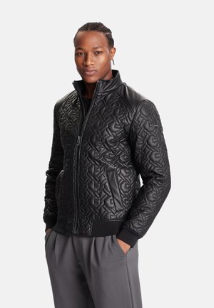 QUILTED  - Chaqueta de cuero sintético - black