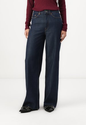 TTWIDELEG - Wide Leg - clean dark stone blue denim