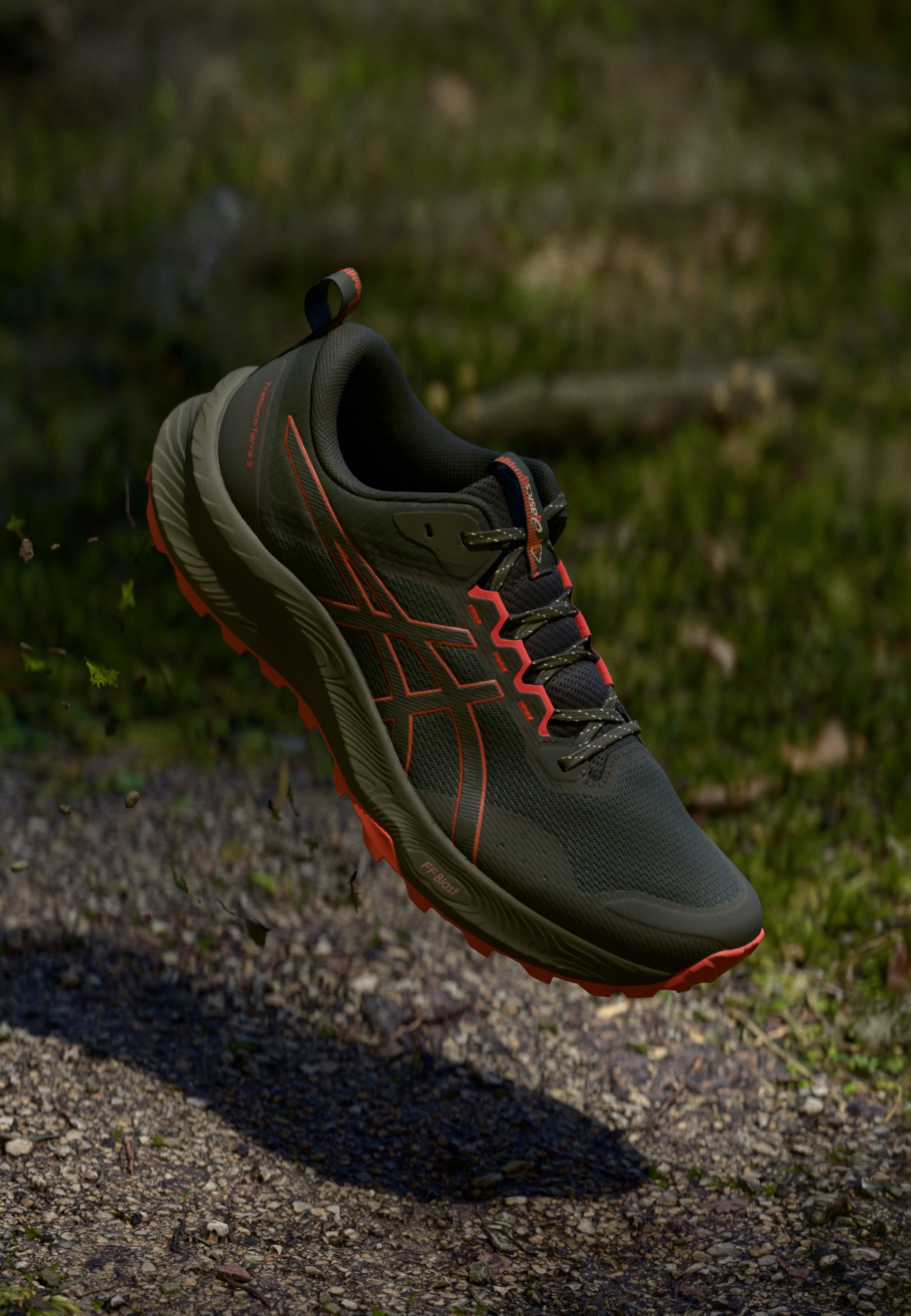 ASICS TRABUCO TERRA 3 - Pantofi alergare trail - brown stone/spicy