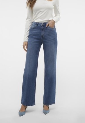 Wide leg - blue denim