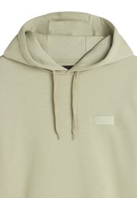 Felpa verde chiaro realizzata in un tessuto morbido. Presenta un cappuccio con cordino e un logo Vans ricamato in tono abbinato.