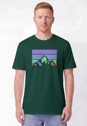 watapparel, RETRO LANDSCAPE - T-Shirt print - glazed green