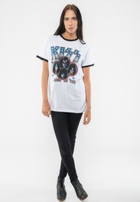 Paradiso Clothing KISS ALIVE IN 77 VINTAGE RINGER - Print T-shirt - white